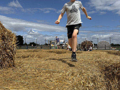 Millets Maize Maze Straw Bale play