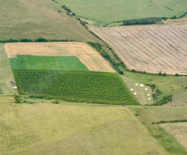 South Farm Rodmell view South Downs