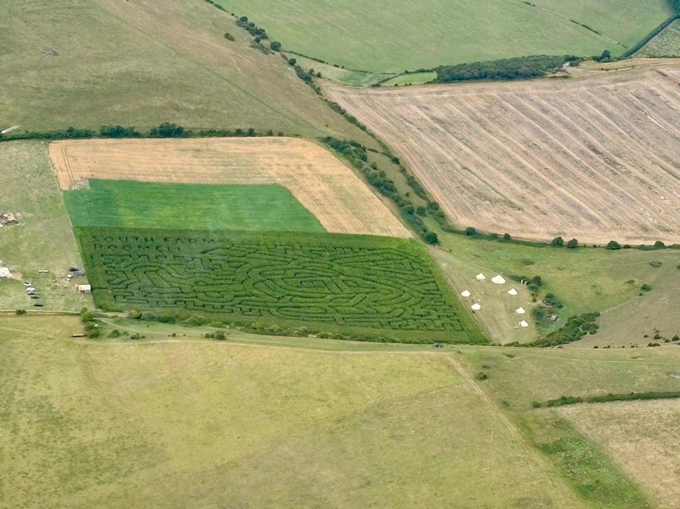 South Farm Rodmell view South Downs