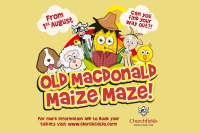 Churchfields Maize Maze logo 2025